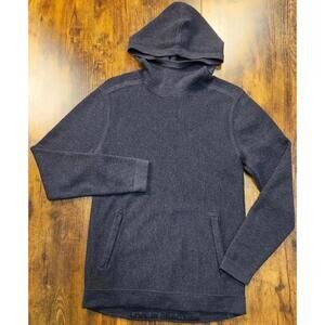 Lululemon Men’s Black Performance Merino Wool Hoodie ‘Live In Practice’ Sz Small